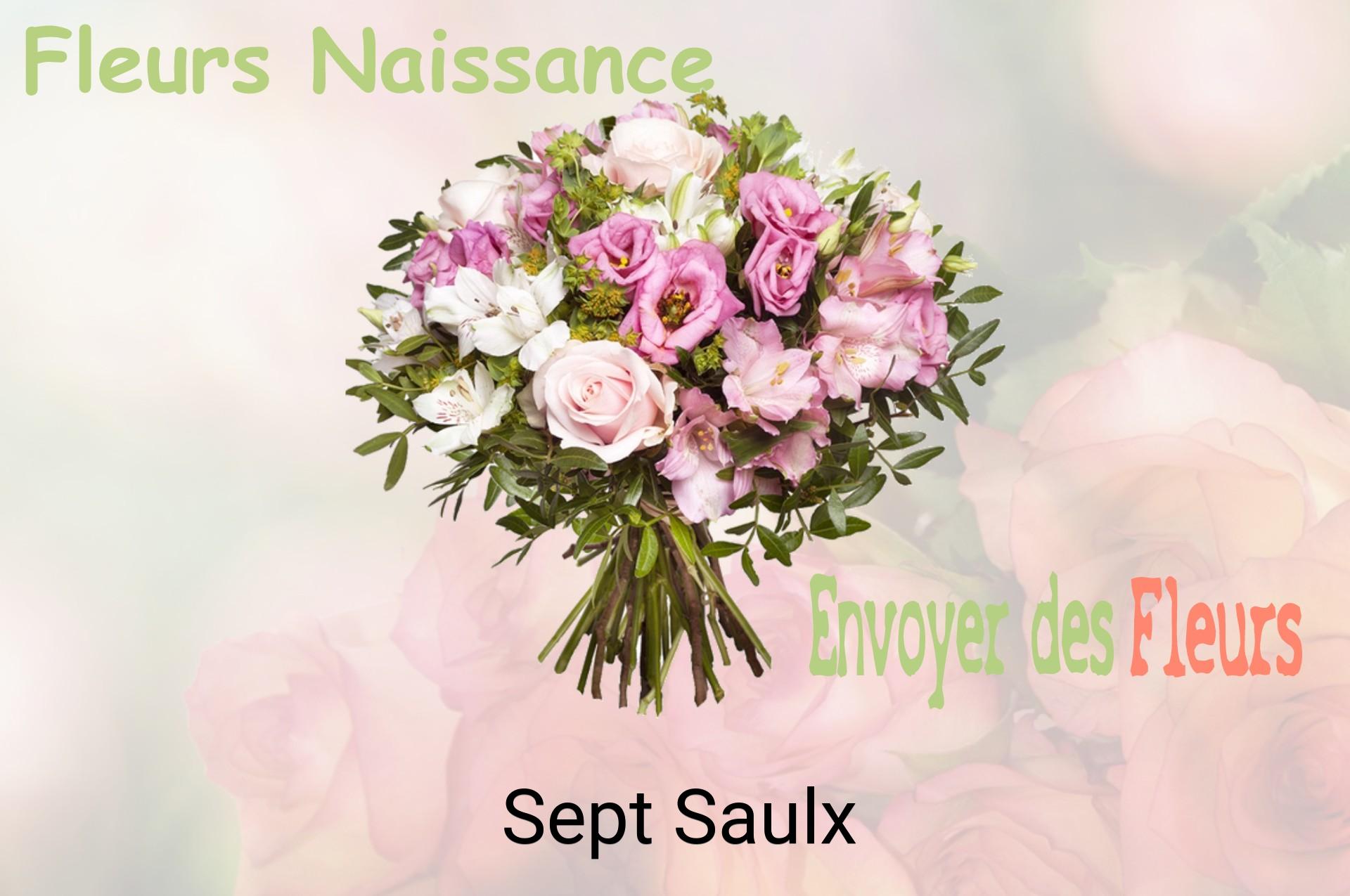 Bouquet de fleurs de naissance livré à Sept-Saulx